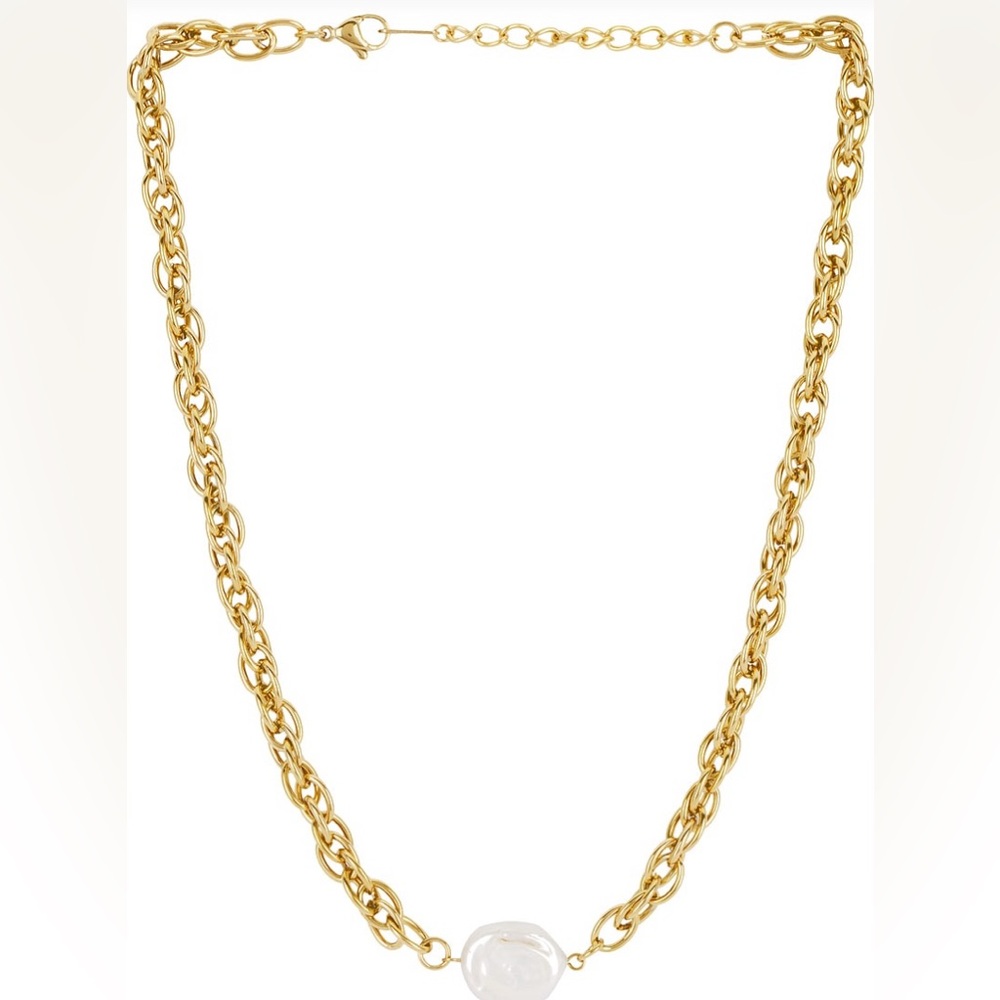 BRAND NEW 8 Other Reasons Gold Chain Necklace with White Accent